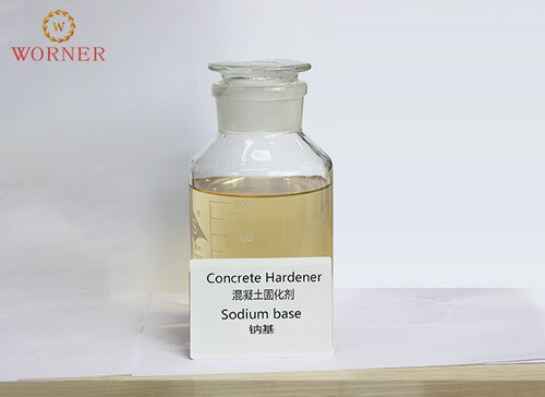 Sodium-based concrete hardener