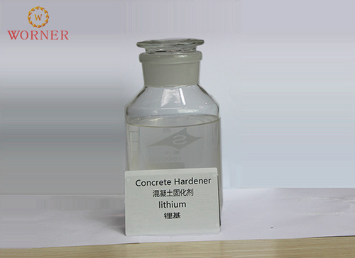 Lithium-based concrete hardener